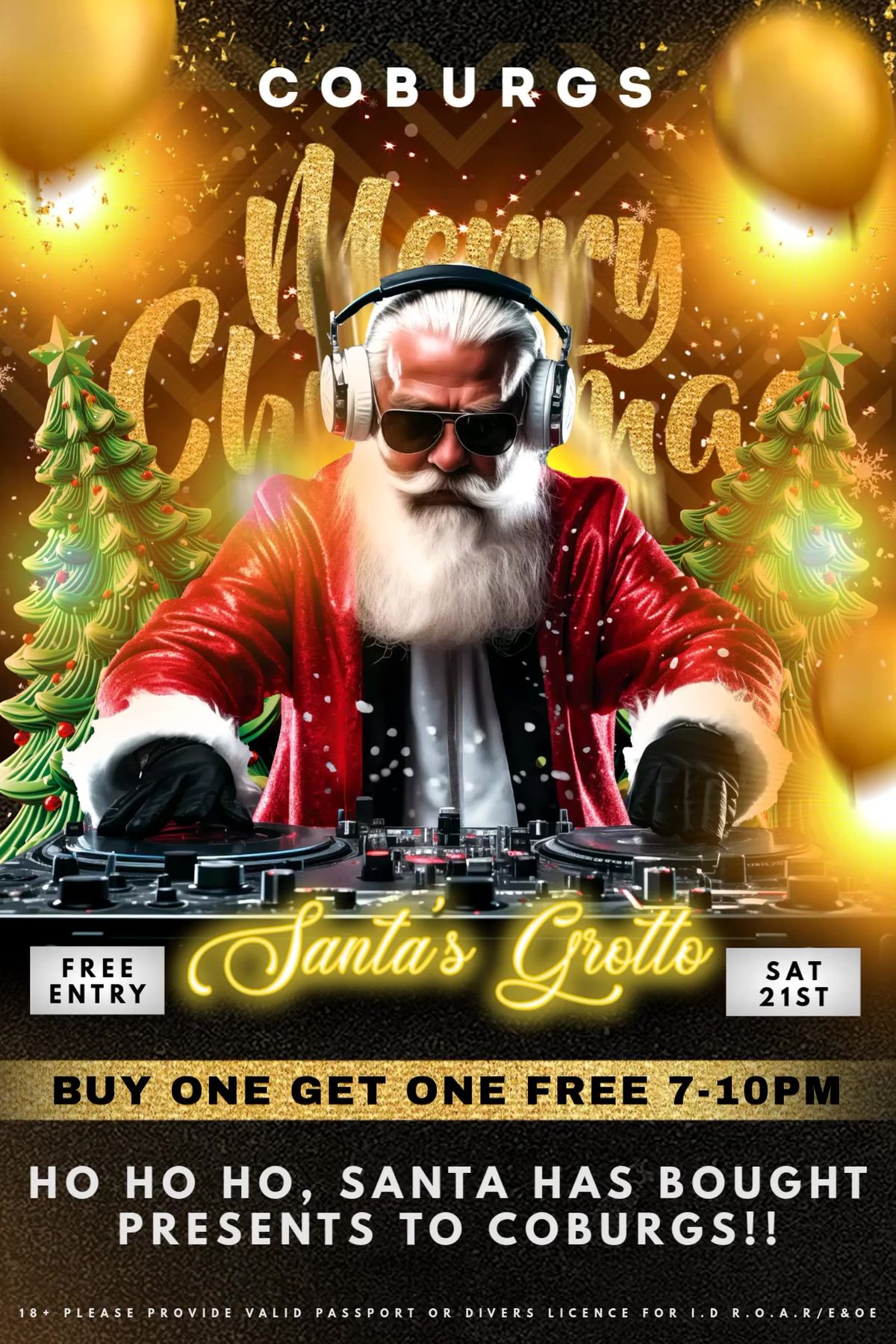 SANTA'S GROTTO | BUY ONE GET ONE FREE 7-10PM | FREE ENTRY