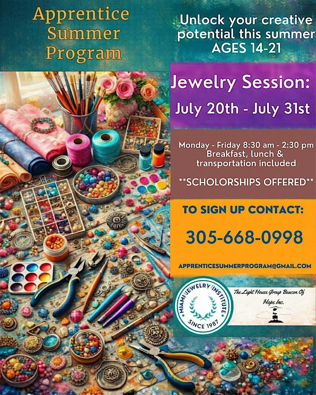 Jewelry Apprentice Summer Program