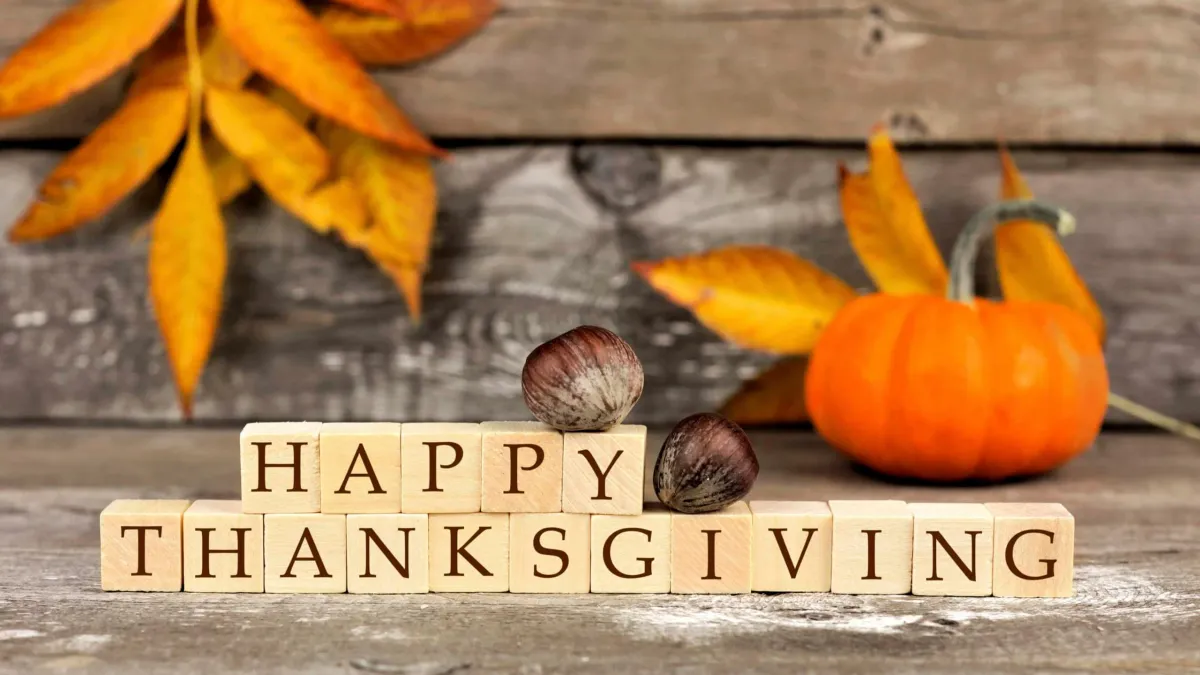 It's Thanksgiving