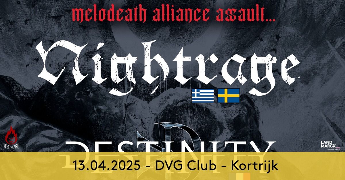 Nightrage - Melodeath Alliance Assault @ DVG Club, Kortrijk