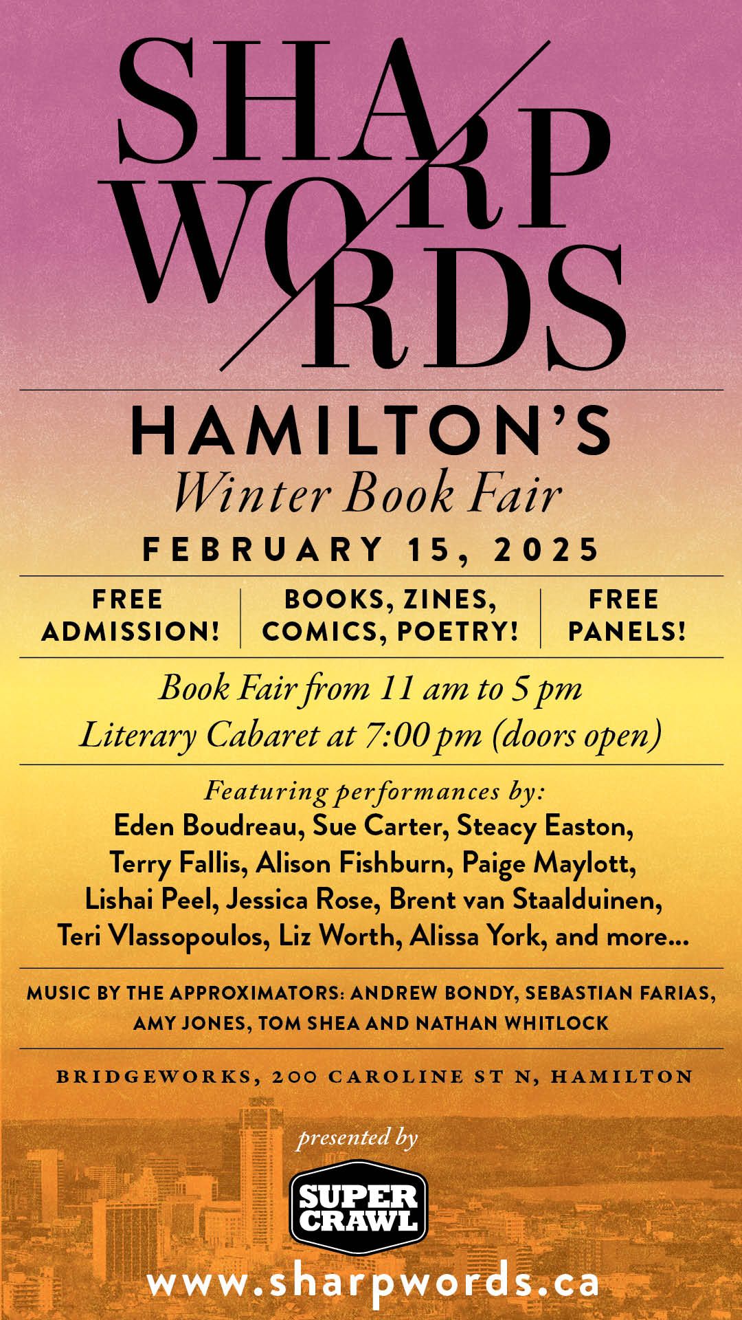 Sharp Words Literary Cabaret