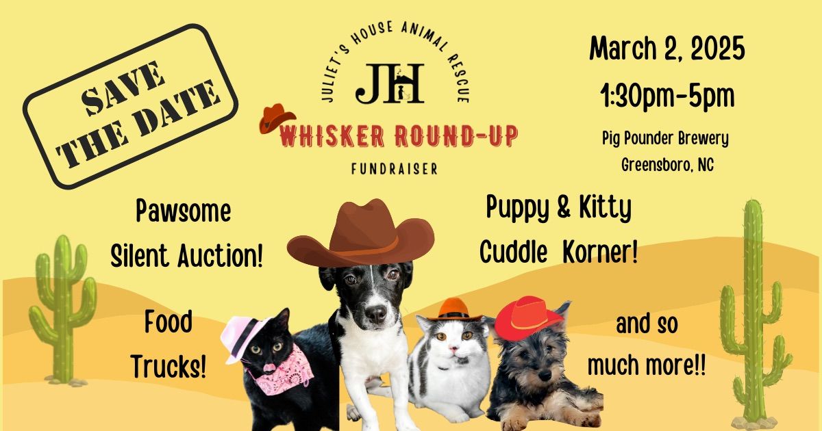 Whisker Round-Up Fundraiser for Juliet's House 2025