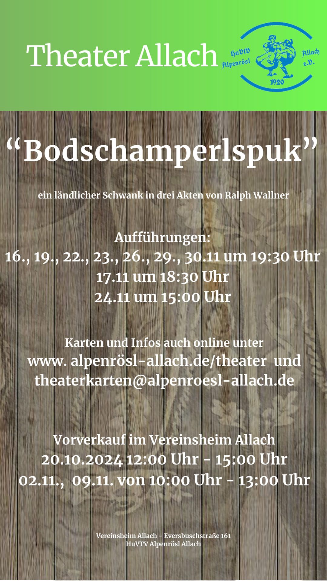 Theater  - Bodschamperlspuk