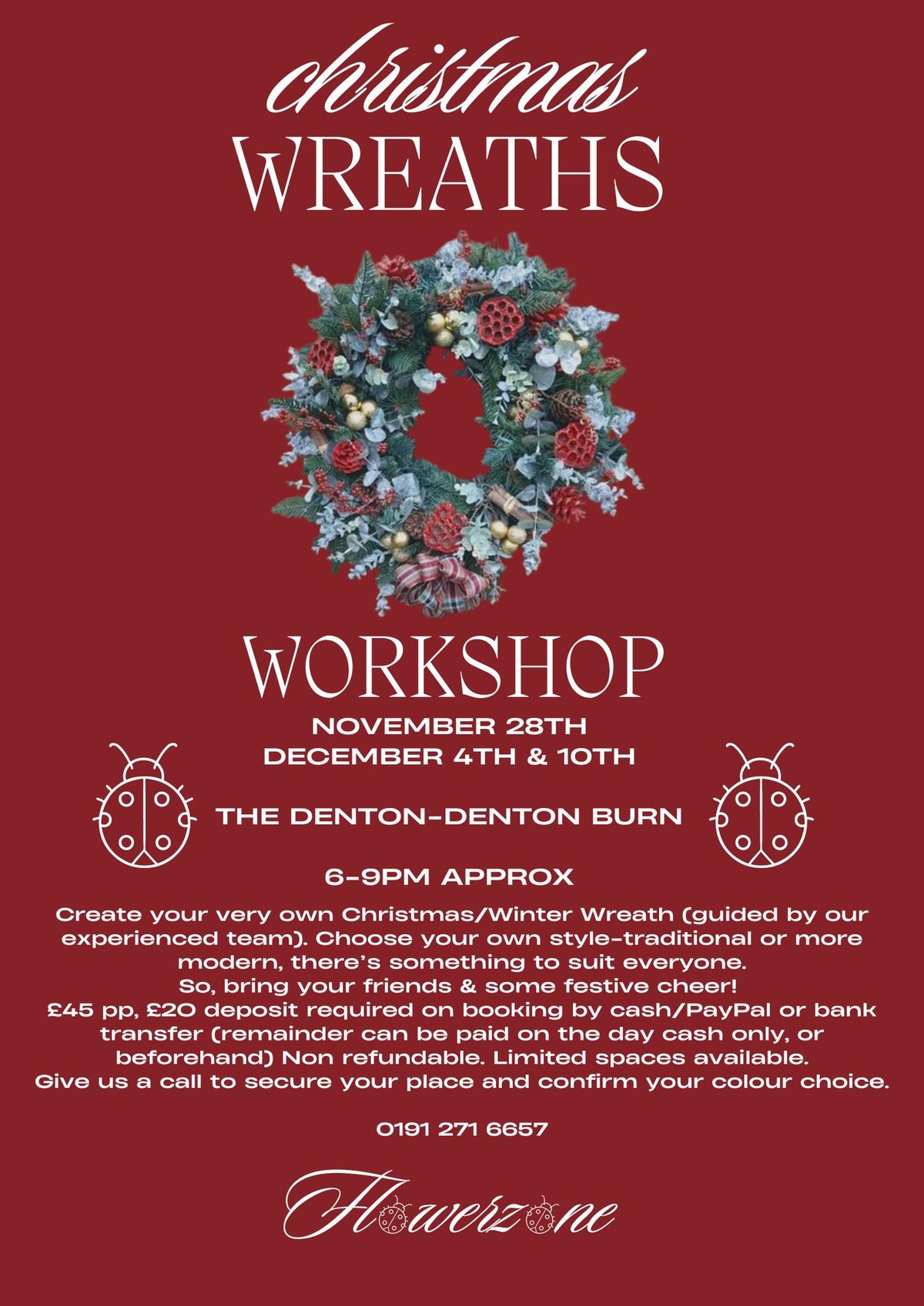 Wreath making workshop (10th Dec)