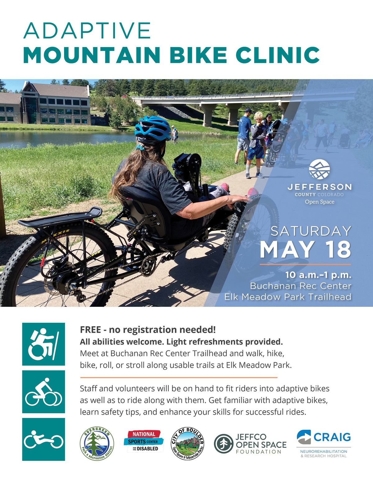 Adaptive Mountain Bike Clinic at Elk Meadow Park