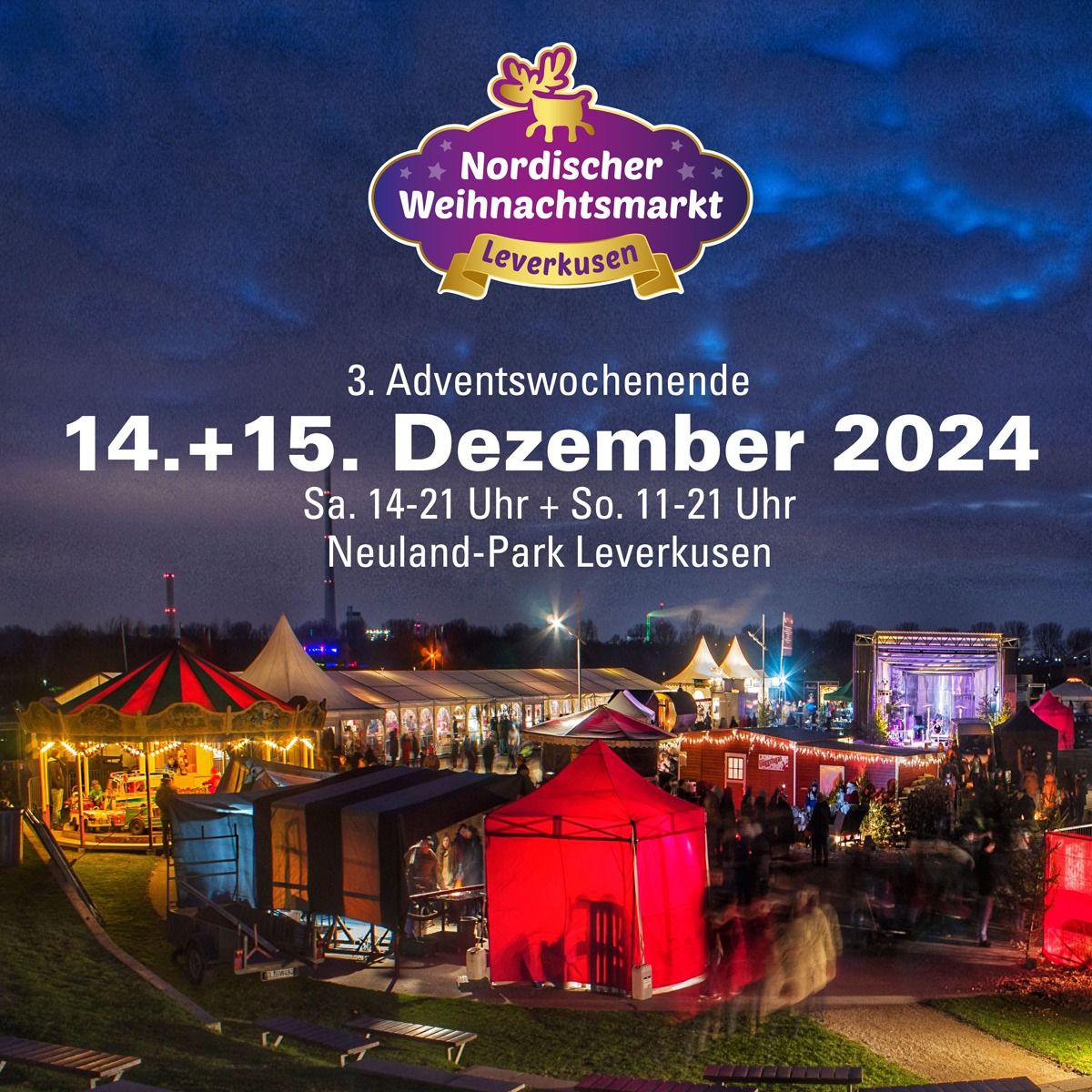 Nordischer Weihnachtsmarkt im Neuland-Park Leverkusen