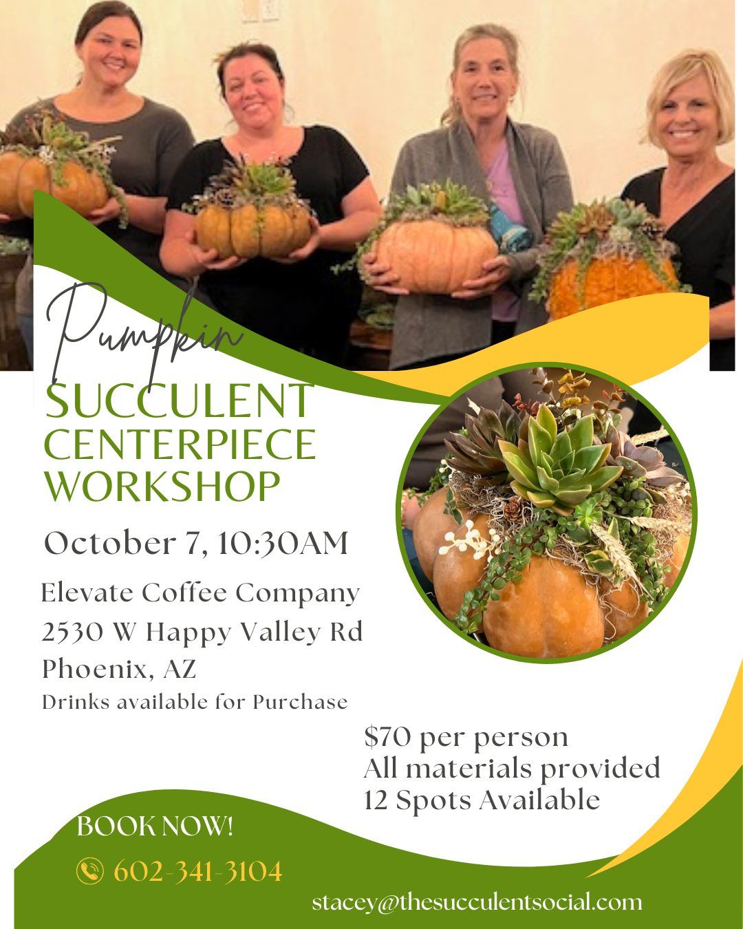 Pumpkin Centerpiece Workshop