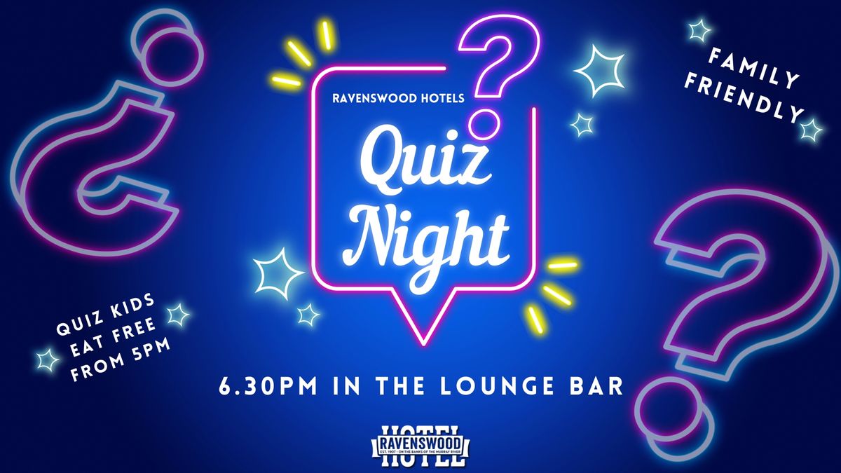 Quiz Night at the Ravo!