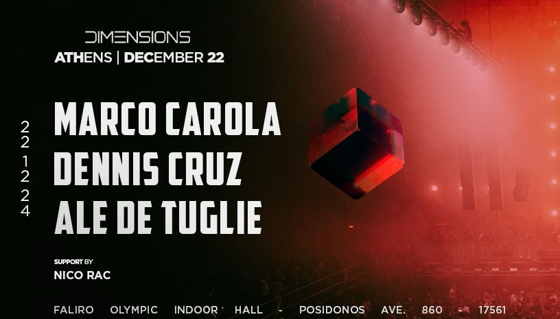 Dimensions | MARCO CAROLA - DENNIS CRUZ - ALE DE TUGLIE