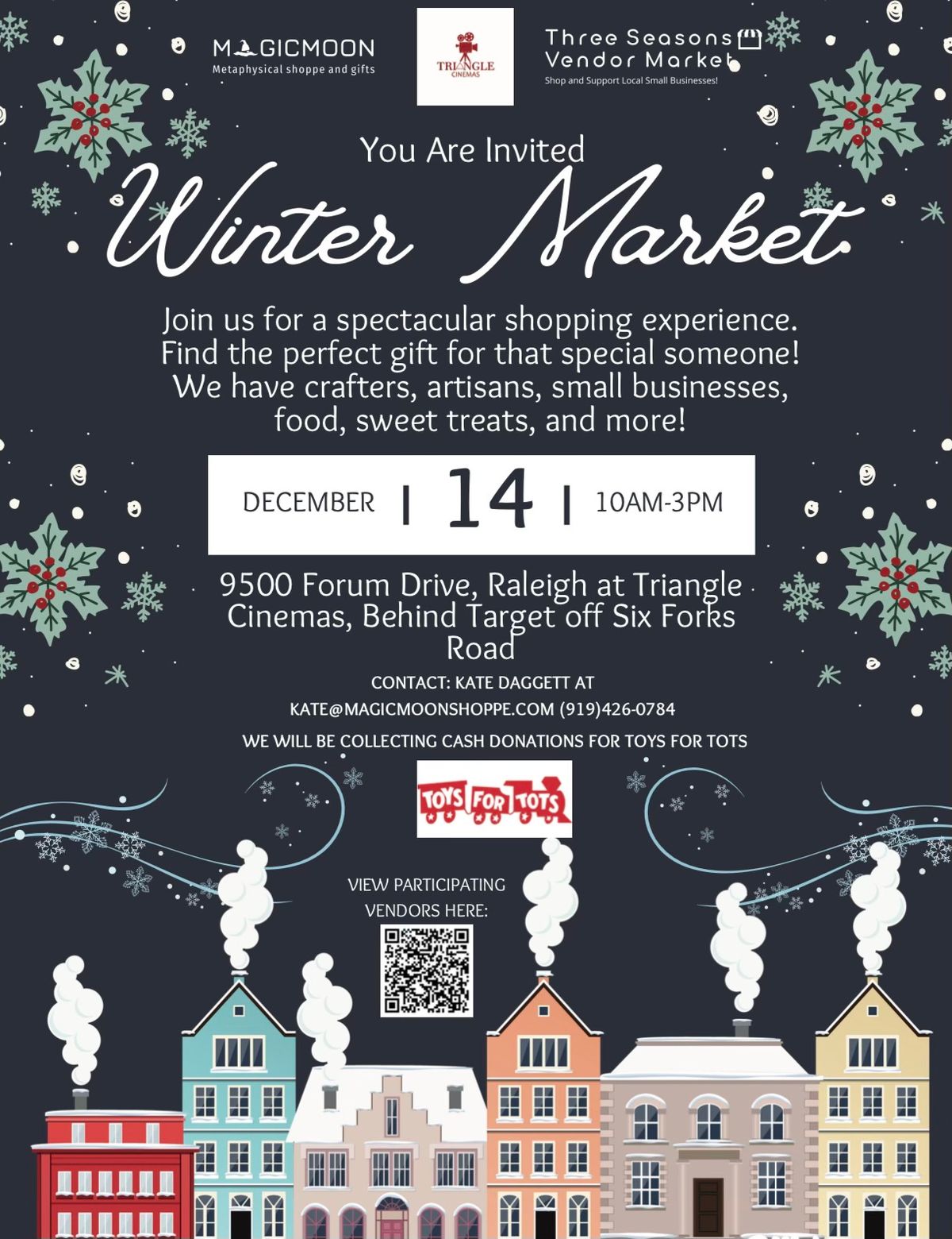 Three Seasons Vendor Market- Toys For Tots Fundrasier