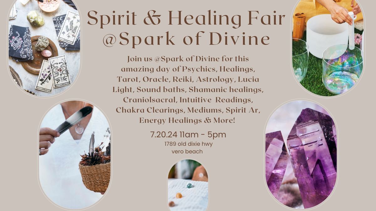 Spirit & Healing Fair @Spark of Divine 
