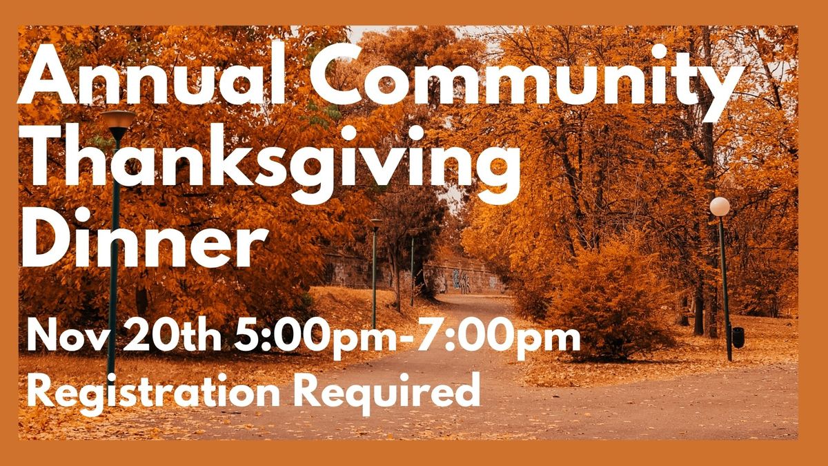 Community Thanksgiving Dinner 