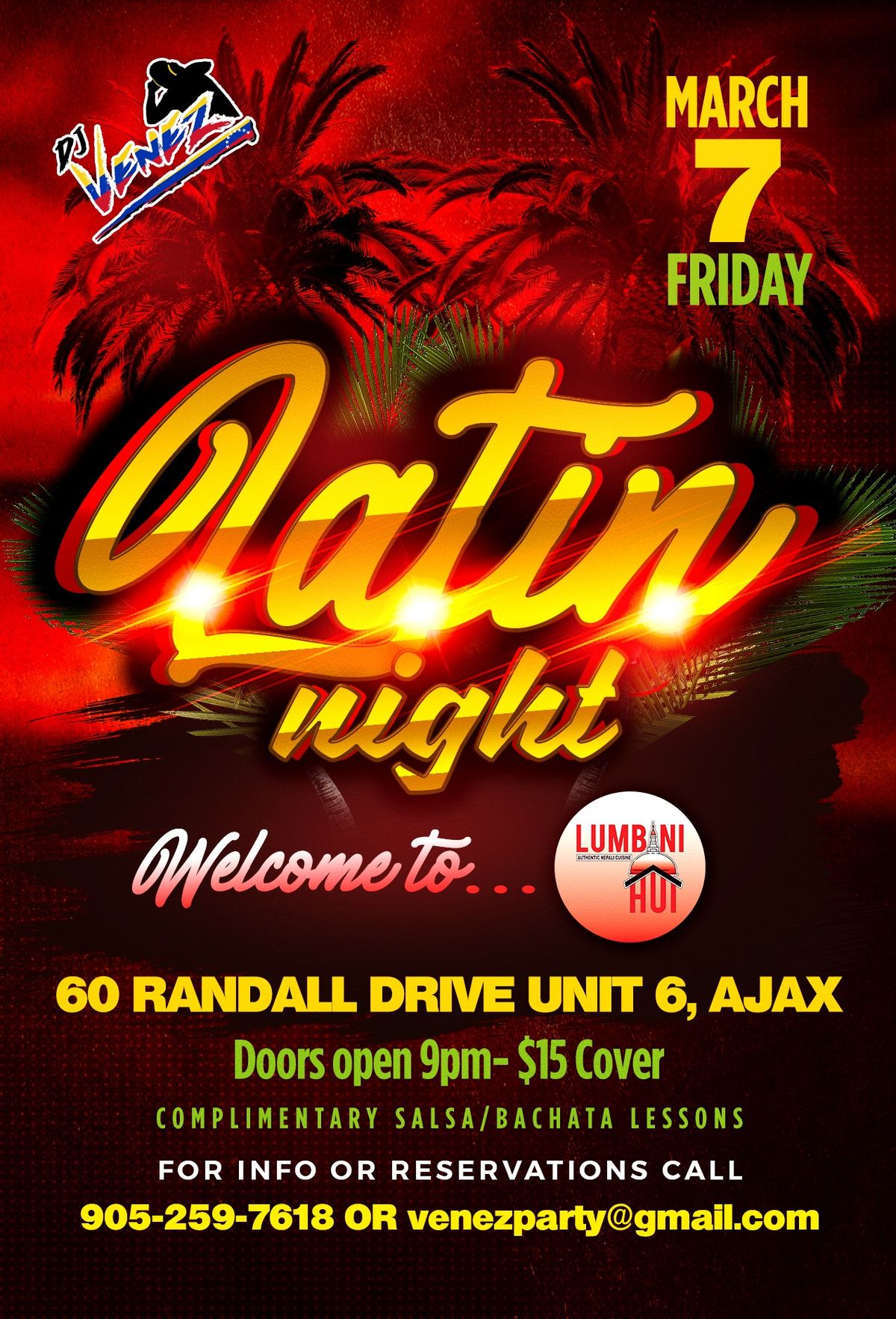 Latin Friday @ Lumbini Hut Ajax!