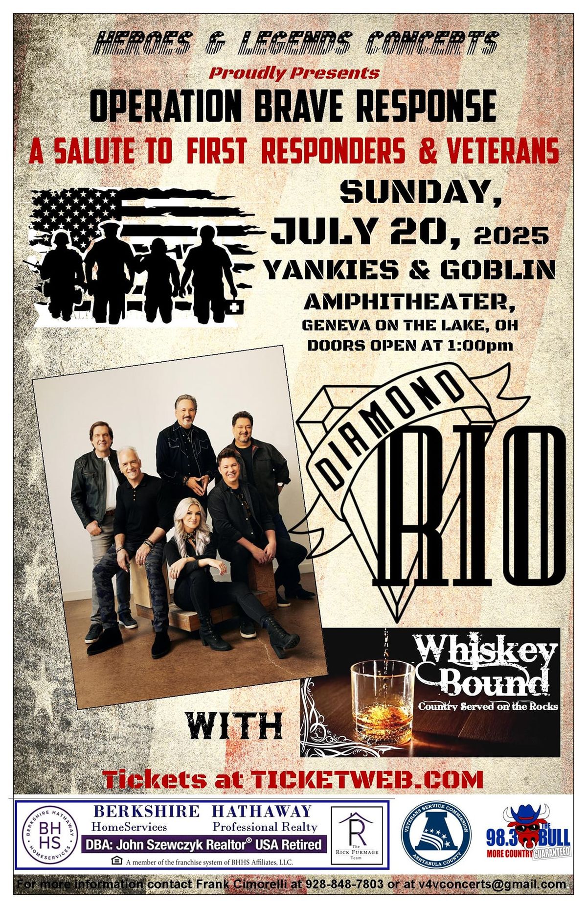 Diamond Rio! Goblin Amphitheater at Yankies with guest Whiskey Bound!