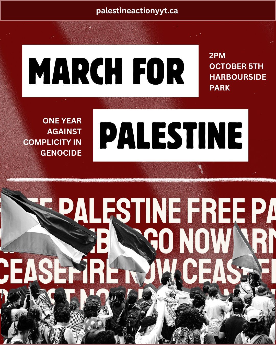 March for Palestine - One Year Against Genocide