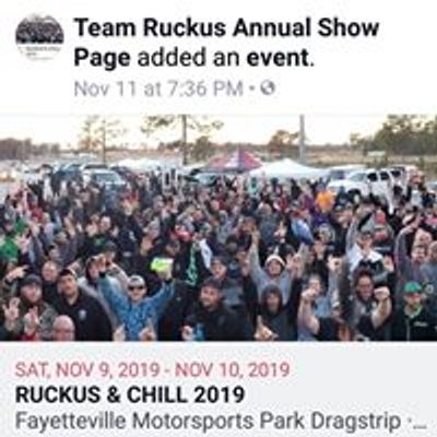 Team Ruckus Annual Show Page