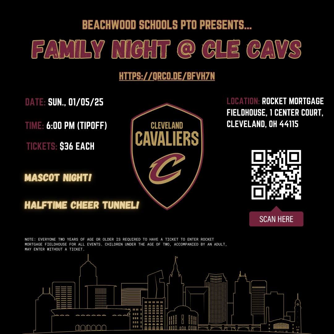 Beachwood Schools PTO: Family Night @ CLE Cavs