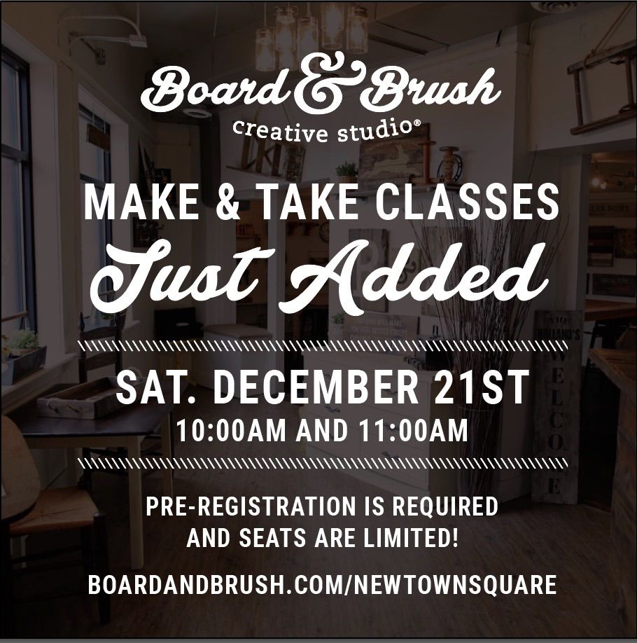 Holiday Make & Take Workshop