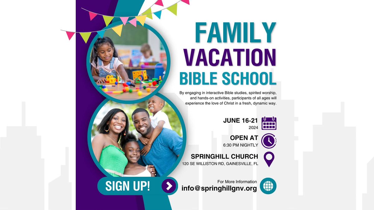 Family Vacation Bible School 2024
