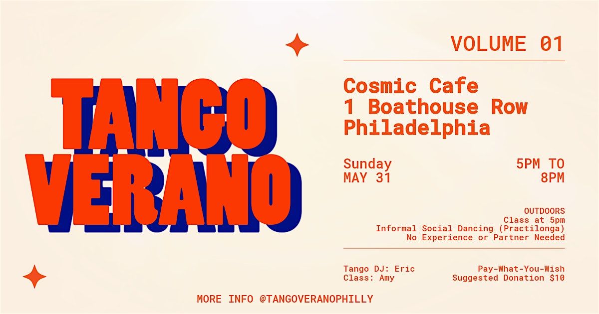 Tango Verano at Cosmic Cafe