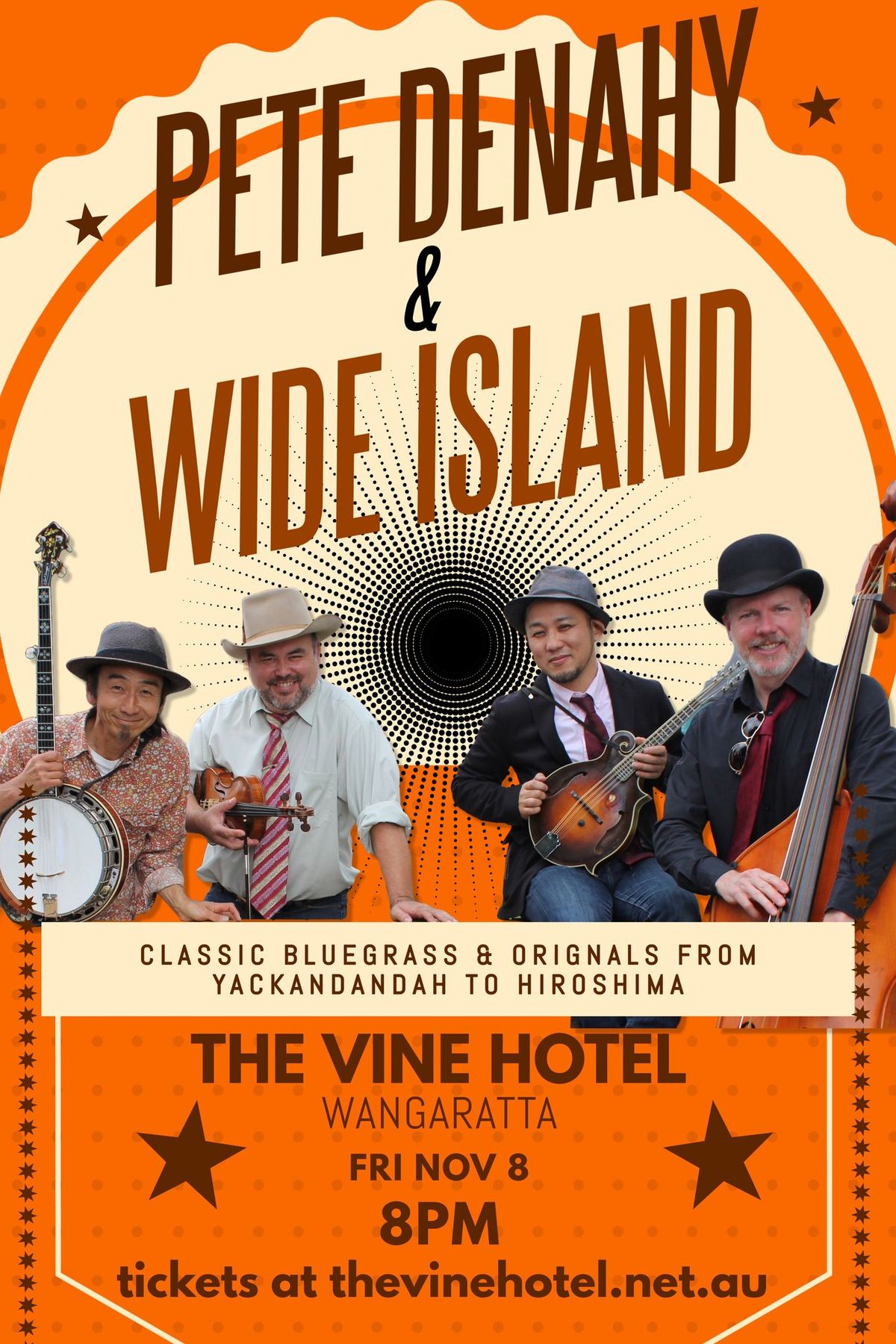 Wide Island feat. Pete Denahy live at The Vine Hotel