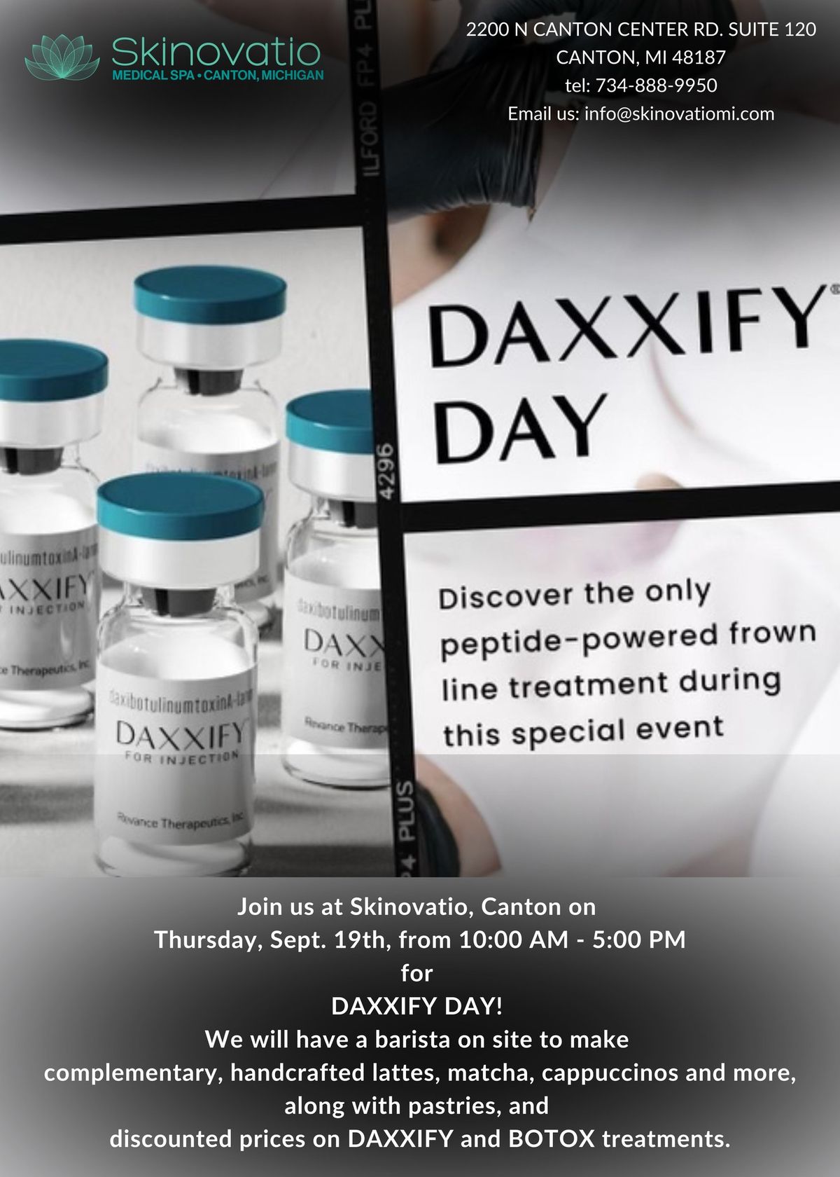 DAXXIFY DAY AT SKINOVATIO MEDICAL SPA CANTON