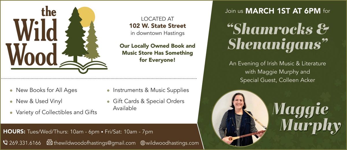 Shamrocks and Shenanigans: An Evening of Irish Music & Literature 