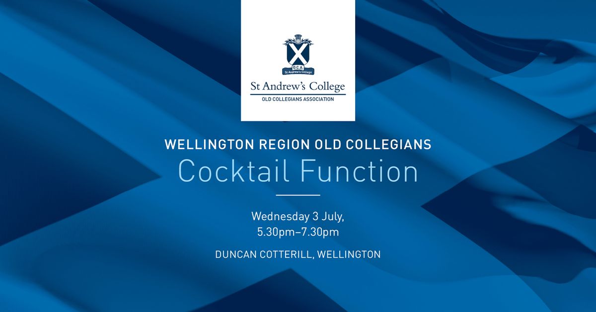 Wellington Old Collegians Cocktail Function