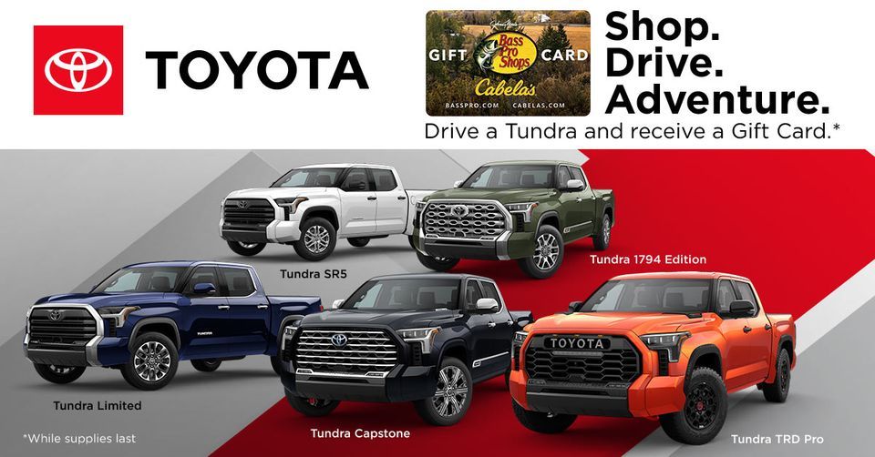 Ashland VA: Bass Pro Shops Test-Drive a Tundra Event!