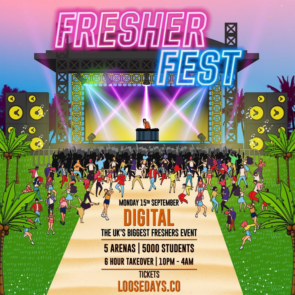 Fresher Fest - @ Digital Newcastle \/\ufeff 5 Arenas \/ 5000 Students