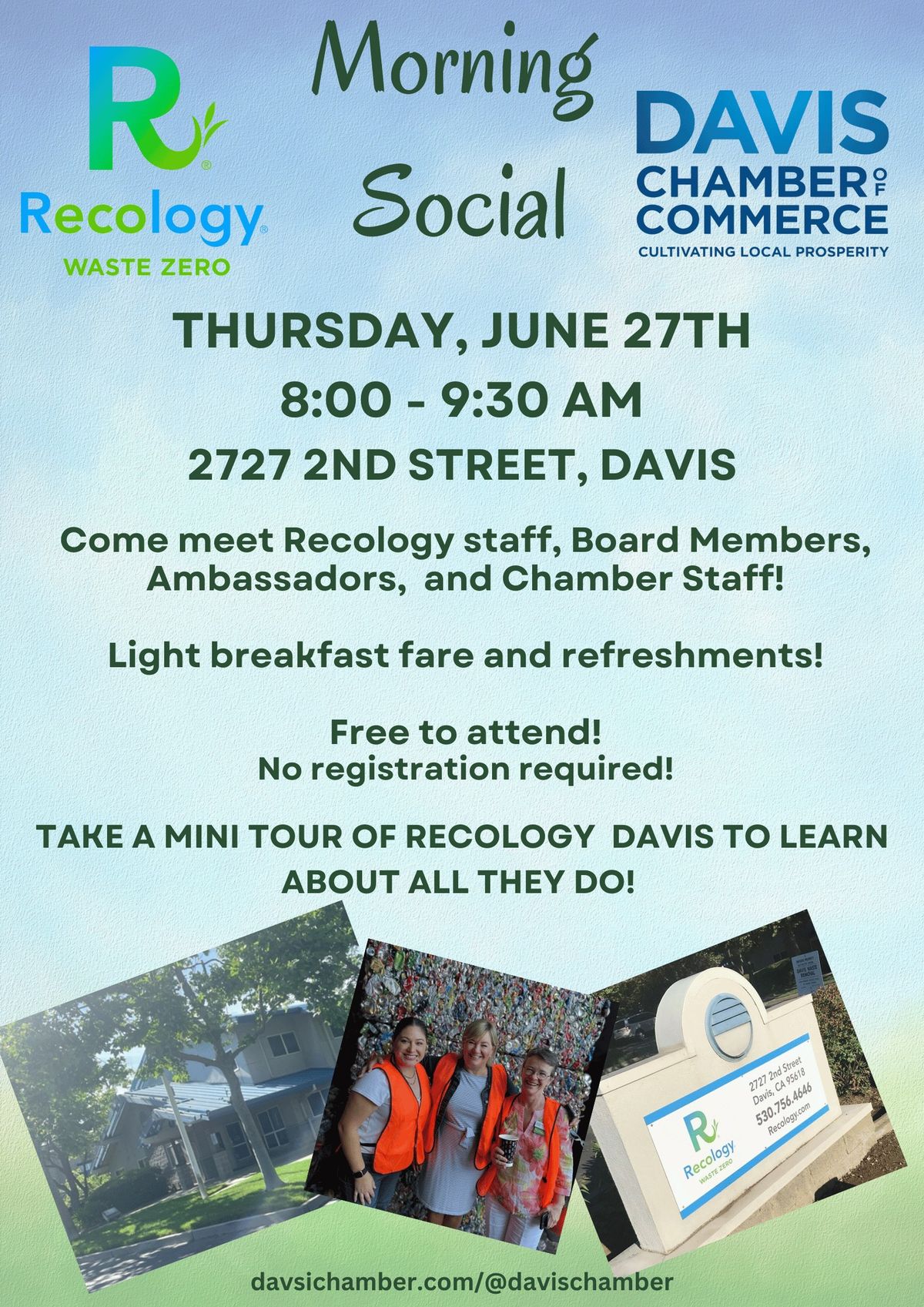 Morning Social with Recology Davis