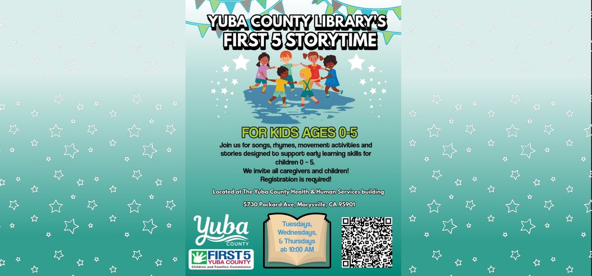 Yuba County Library's First Five Storytime at Health and Human Services