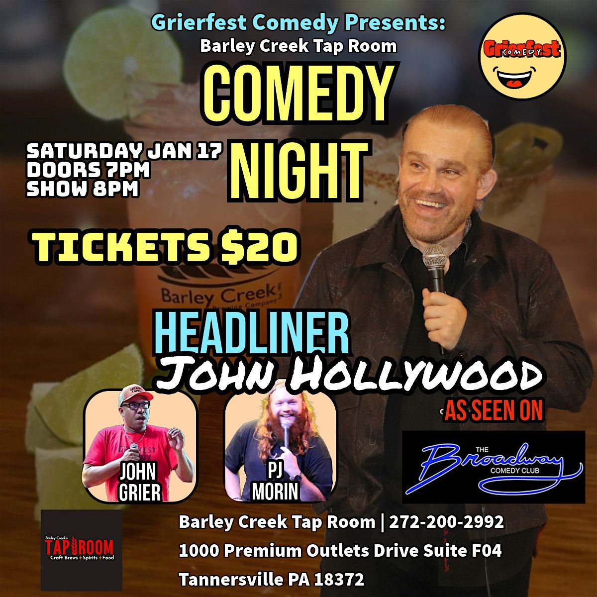 Comedy Night @Barley Creek Tap Room