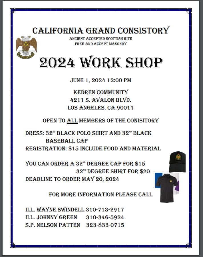 2024 Grand Consistory Workshop 