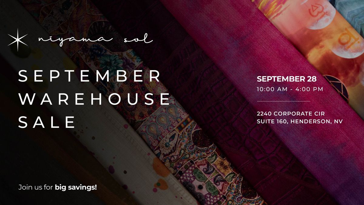 Niyama Sol - Warehouse Sale