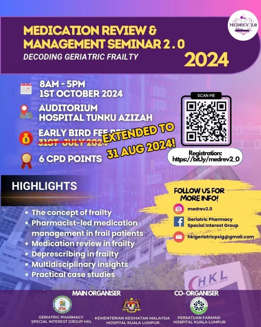 Medication Review and Management Seminar 2.0: Decoding Geriatric Frailty