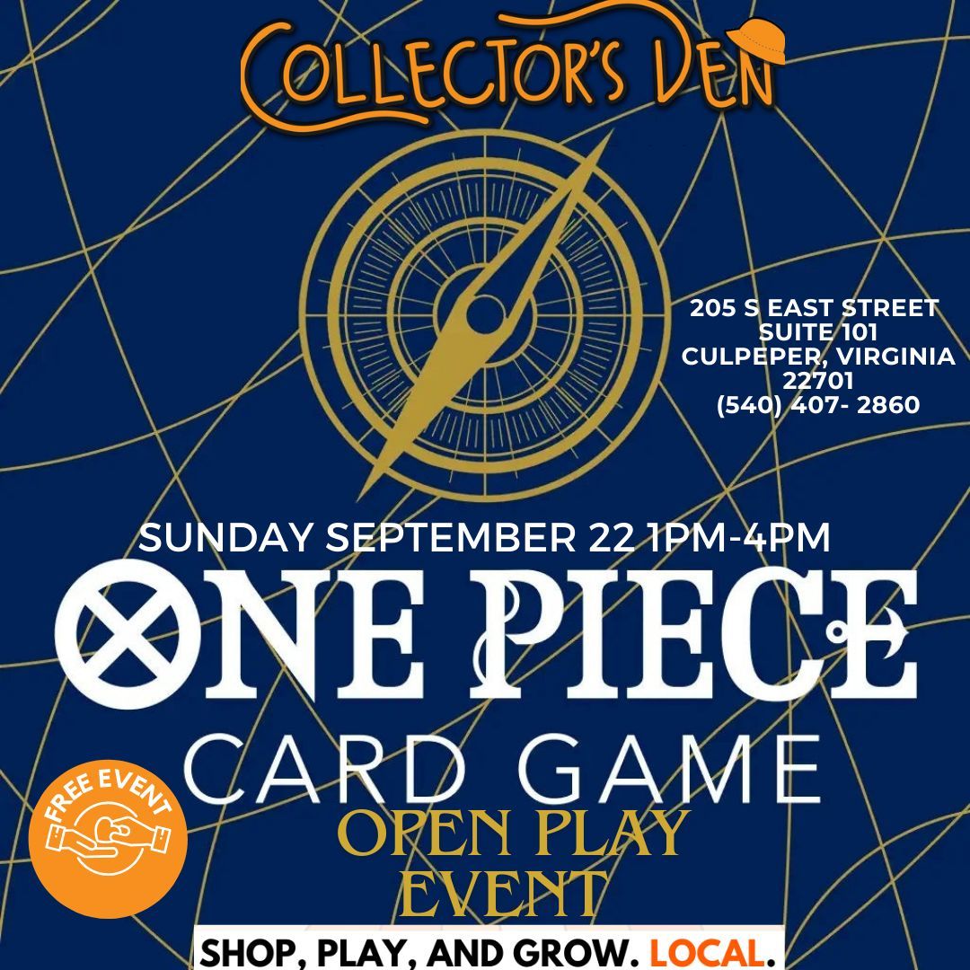 One Piece Card Game Open Play @Collector's Den