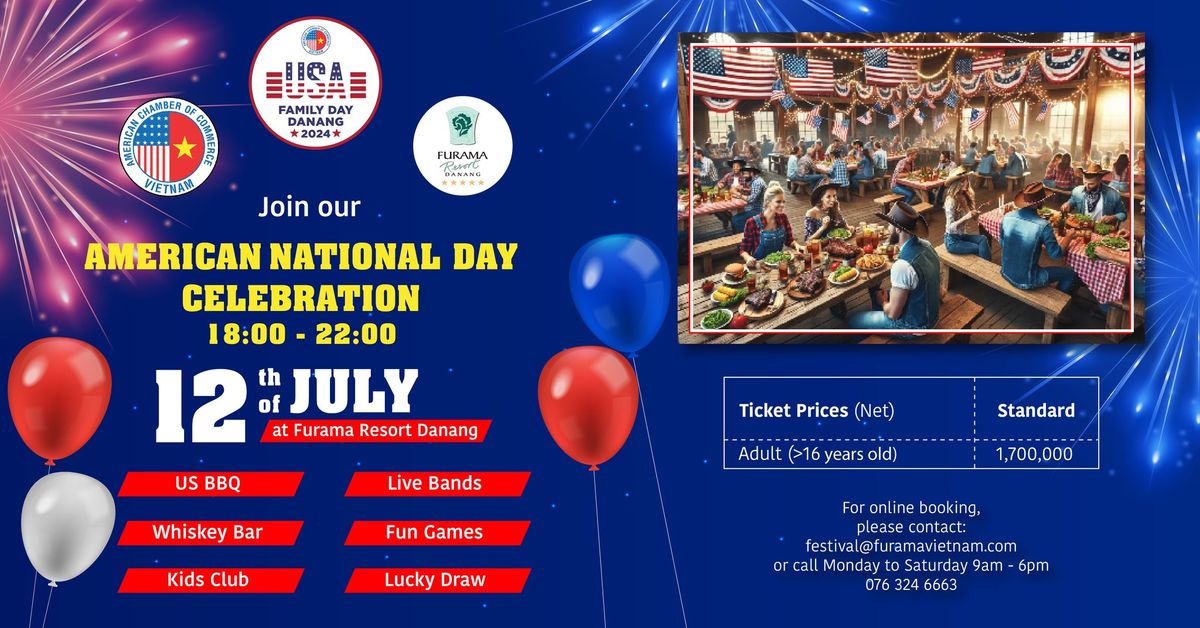 American National Day Celebration - Ti\u1ec7c K\u1ec9 Ni\u1ec7m Ng\u00e0y Qu\u1ed1c Kh\u00e1nh M\u1ef9 | at Furama Resort Danang