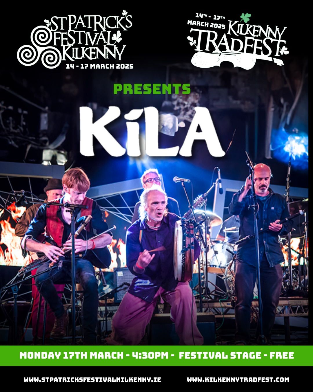 Kila at St.Patrick\u2019s Festival Kilkenny 2025 