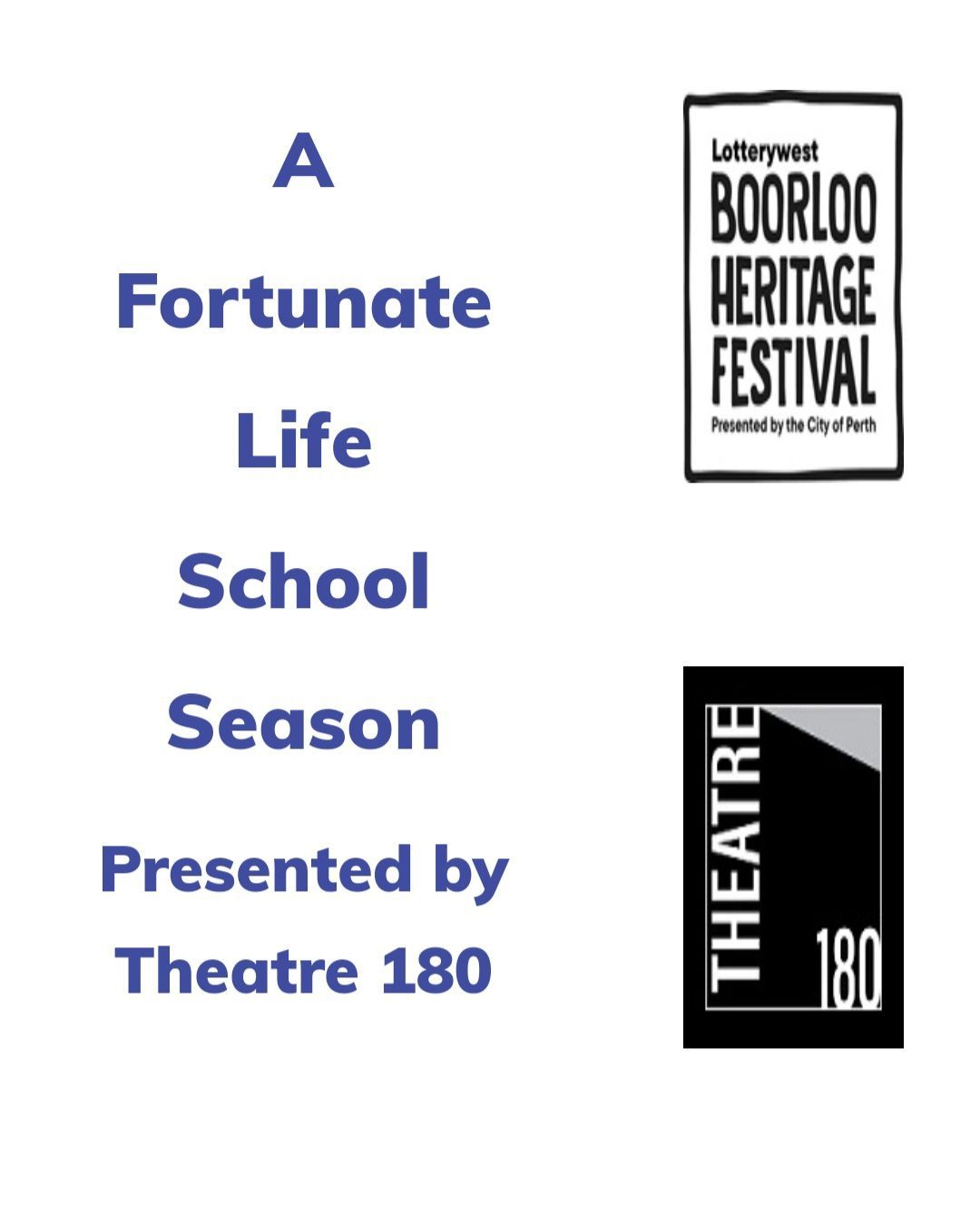 **FULLY BOOKED **A Fortunate Life - Lotterwest Heritage Festival