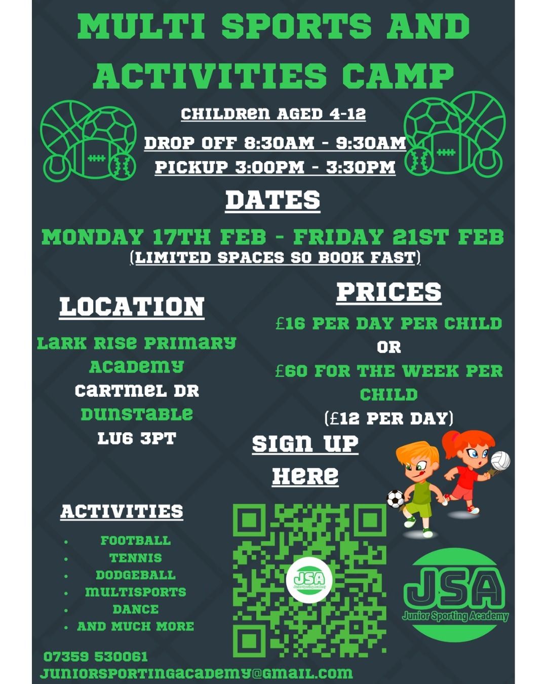 February Half-Term Sports Camp