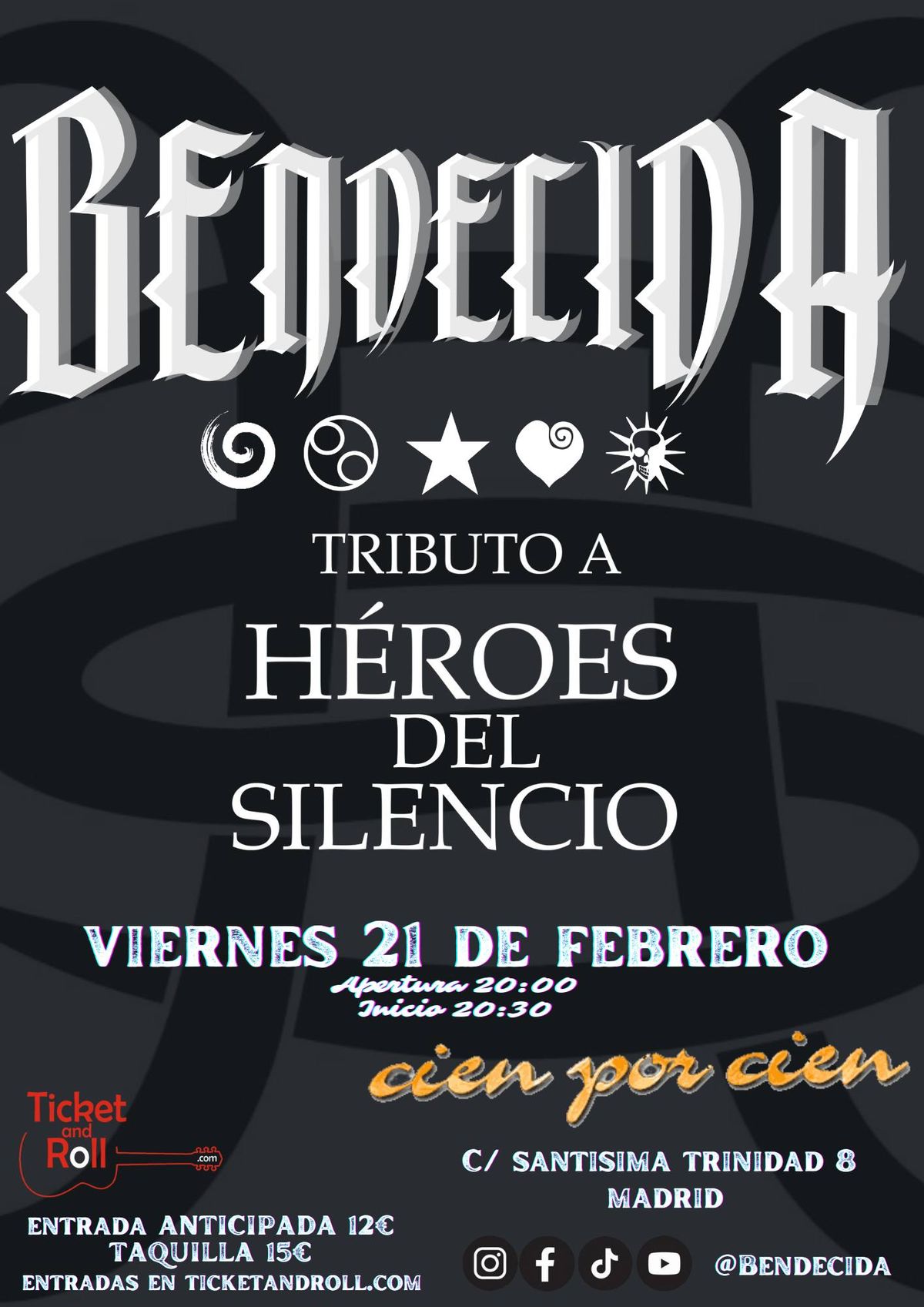 BENDECIDA - Tributo a H\u00e9roes del Silencio 