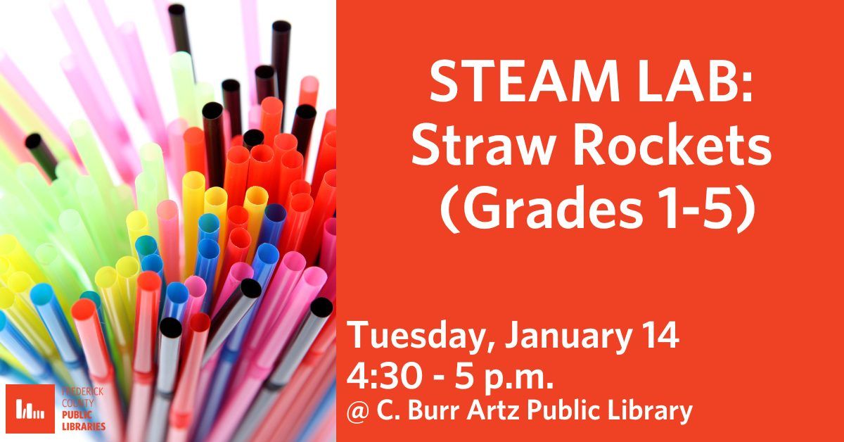 STEAM Lab: Straw Rockets (Grades 1-5)