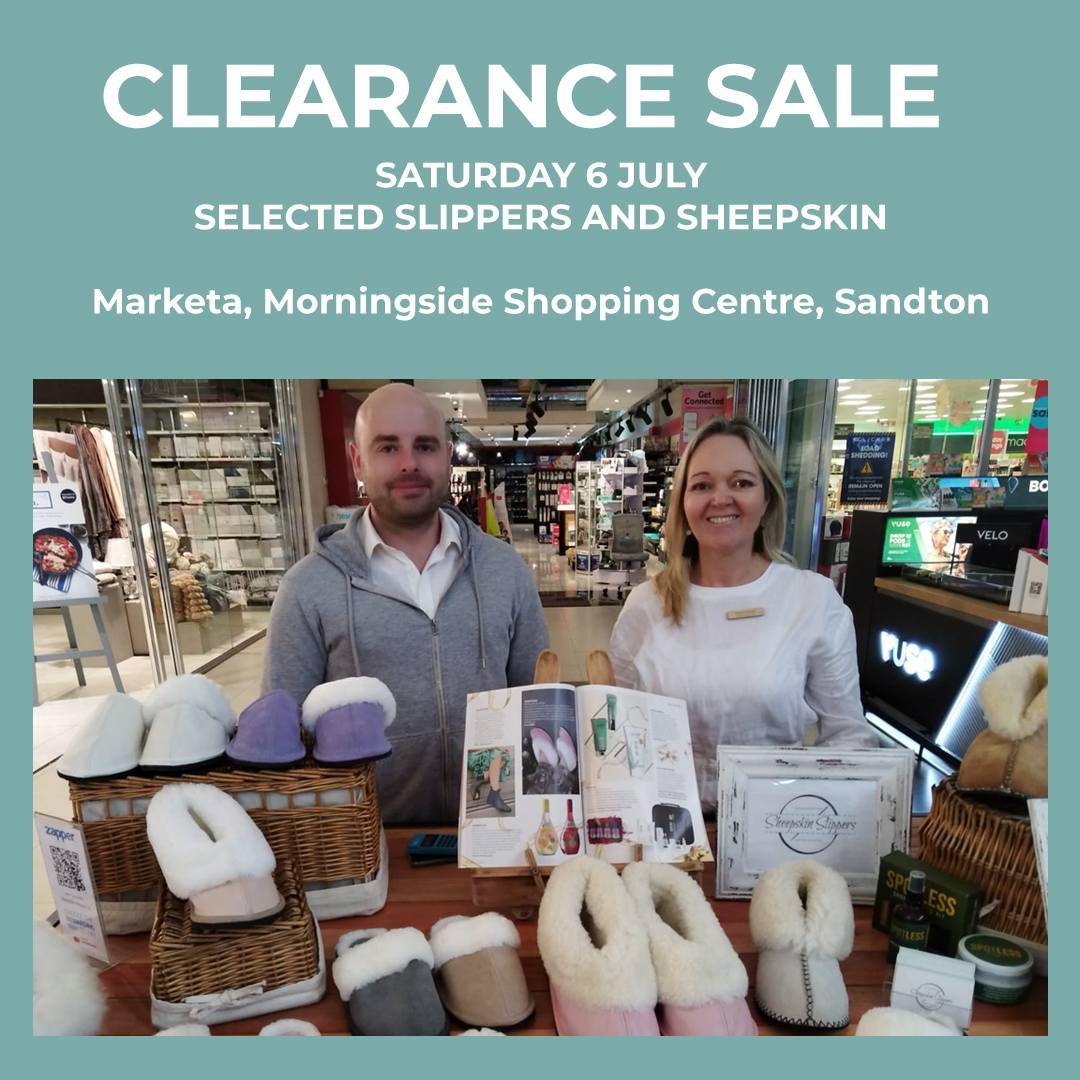 Sheepskin Slippers SA: Clearance Sale