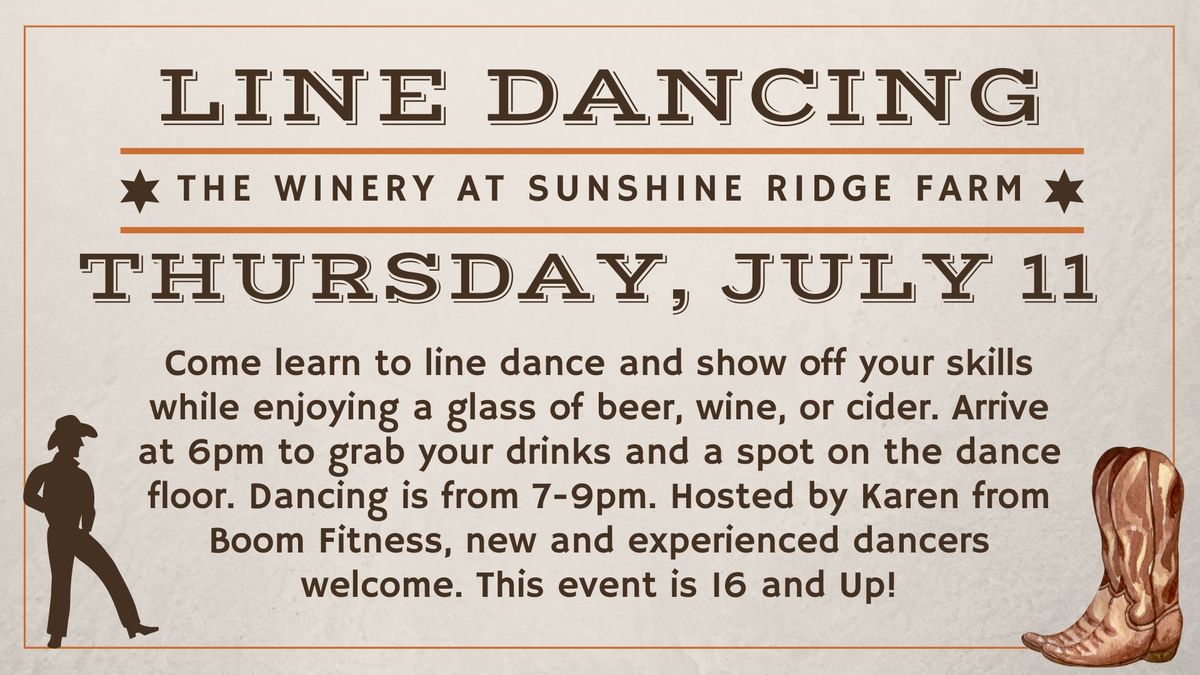 Karen's Line Dancing at The Winery at Sunshine Ridge Farm