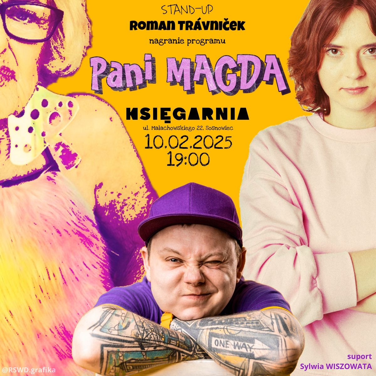 STAND-UP | Roman Tr\u00e1vni\u010dek | Nagranie materia\u0142u \u201ePani Magda\u201d | Suport: Sylwia Wiszowata 