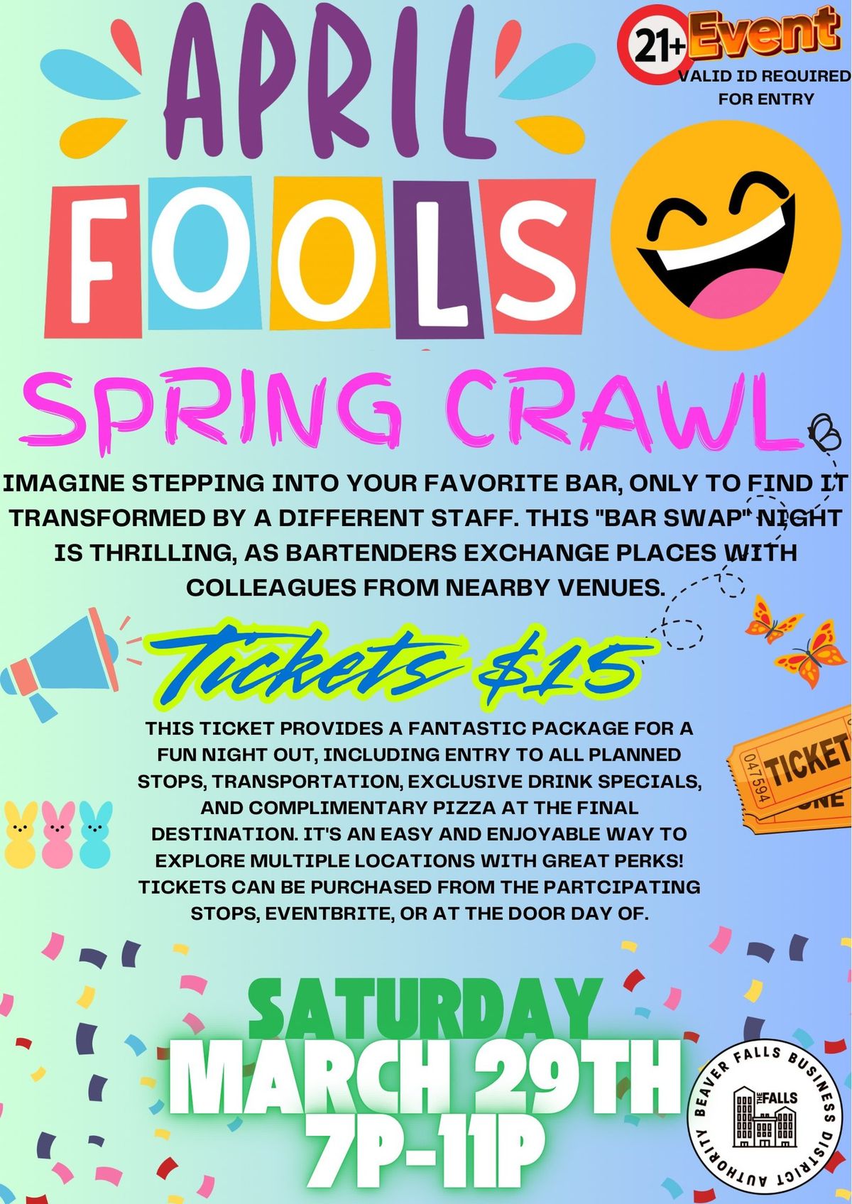 April Fools Spring Crawl