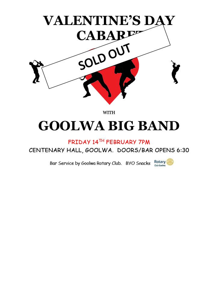 SOLD OUT! GOOLWA BIG BAND VALENTINE'S DAY CABARET 2025