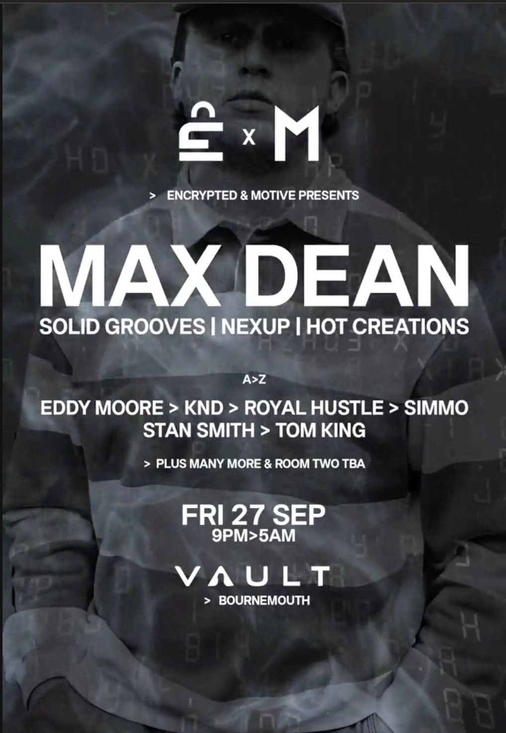 MOTIVE Bournemouth: MAX DEAN @ THE VAULT, BOURNEMOUTH