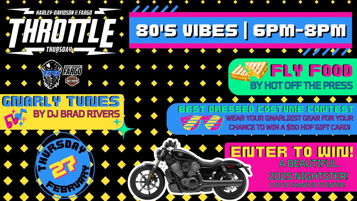 Indoor Throttle Thursday | 80's Vibes Edition